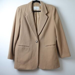 Lord & Taylor Oversize Blazer Jacket Wool Blend Size 8